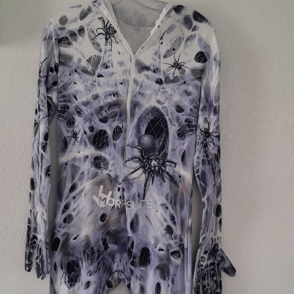 Morphe Spider Web Blouse - Black and White Costume